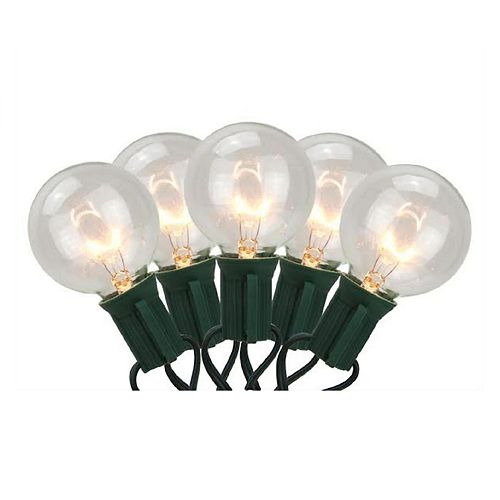 20 Warm White Globe Indoor / Outdoor Christmas Lights