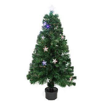 Northlight 4-ft. Pre-Lit Color-Changing Fiber Optic Artificial Christmas Tree