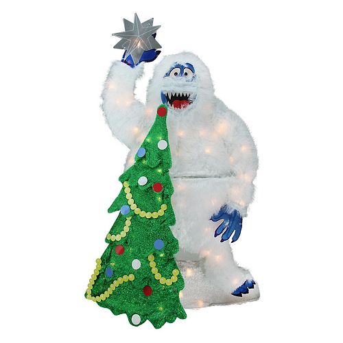 Pre-Lit Faux-Fur Bumble The Abominable Snowman Christmas Decor