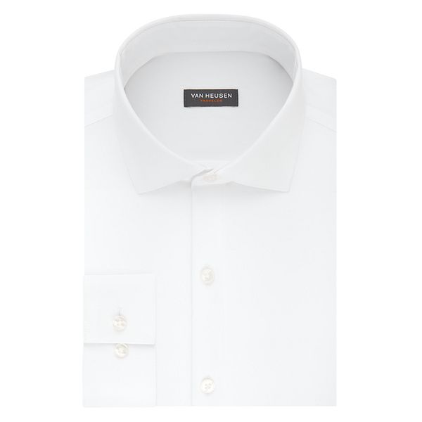 Men's Van Heusen SlimFit Traveler Hidden ButtonDown Collar Dress Shirt