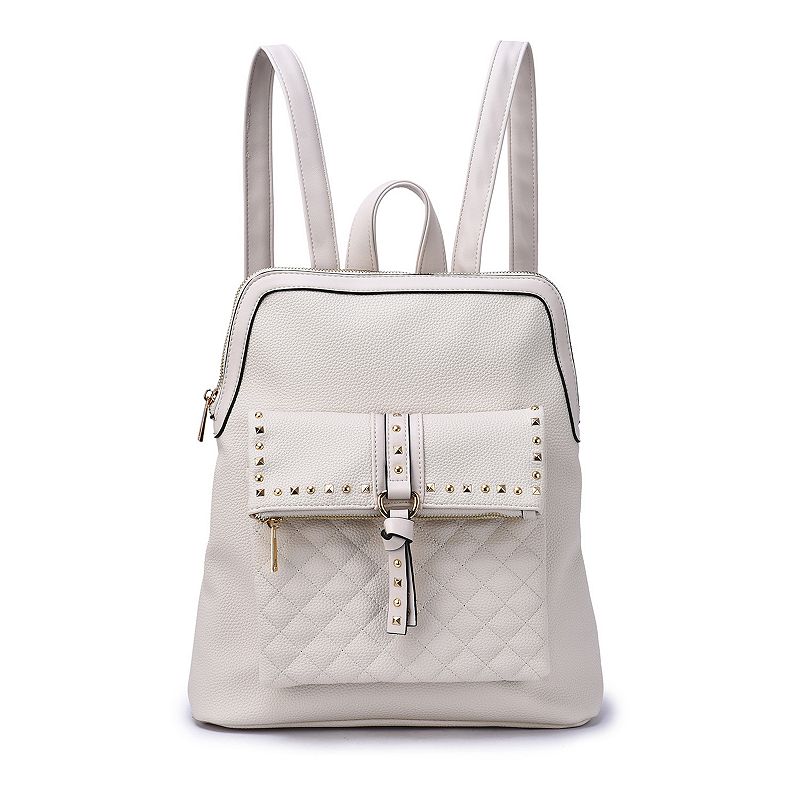Mellow World Rita Studded Backpack, White
