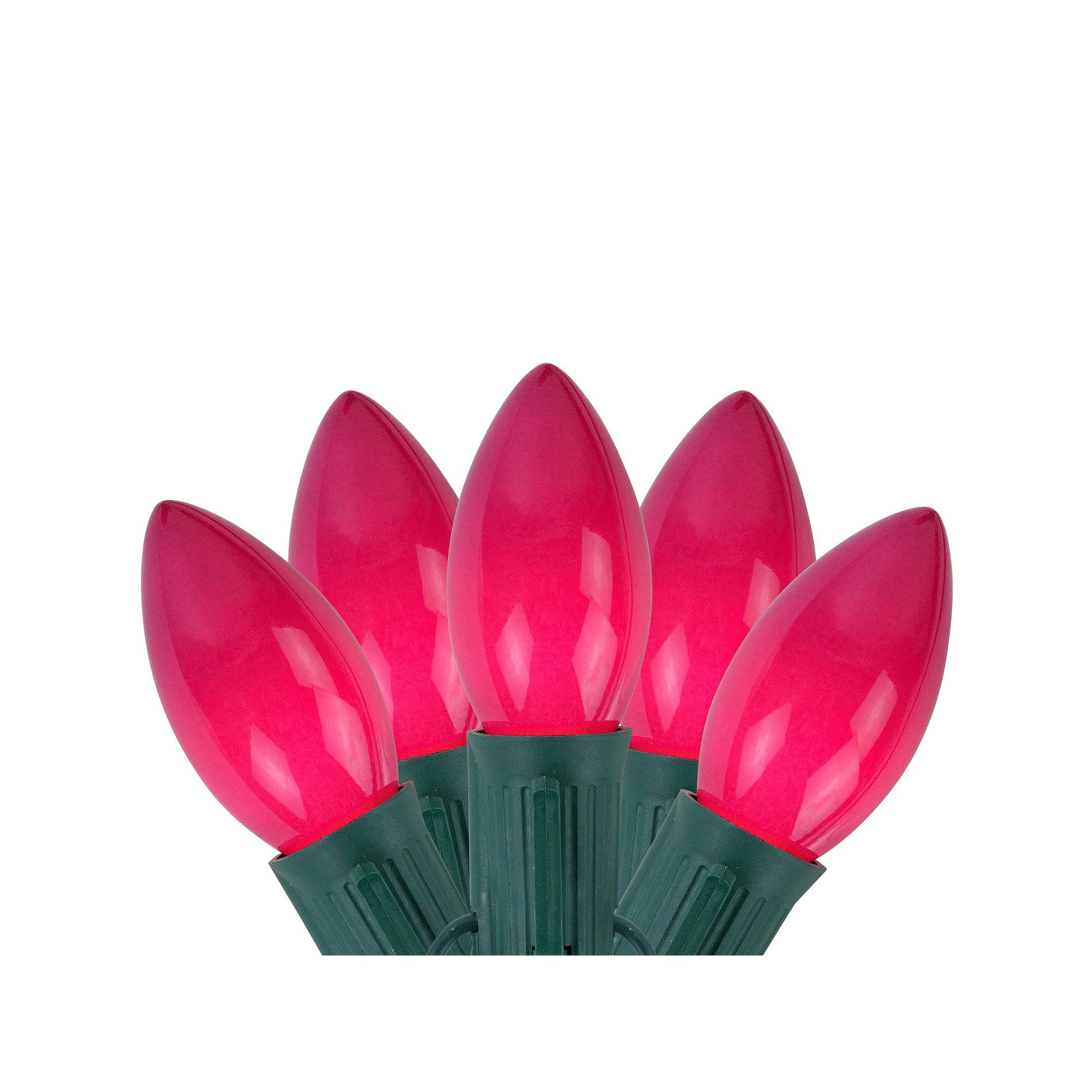 Northlight 25-Light Opaque Magenta Indoor / Outdoor Christmas Lights, Pink