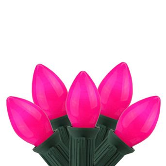 Northlight 25-Light Opaque Magenta Indoor / Outdoor Christmas Lights