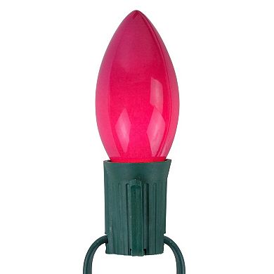 Northlight 25-Light Opaque Magenta Indoor / Outdoor Christmas Lights
