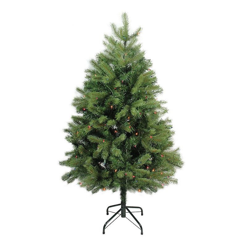 Northlight 4-ft. Pre-Lit Noble Fir Artificial Christmas Tree, Green