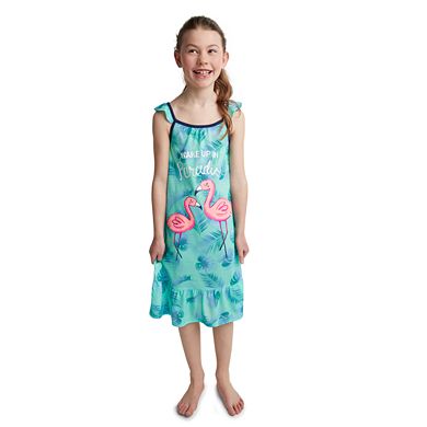 Girls 4-14 & Plus Size SO® Flutter Sleeve Knee Length Nightgown & Doll ...