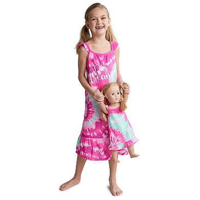 Girls 4-14 & Plus Size SO® Flutter Sleeve Knee Length Nightgown & Doll Nightgown