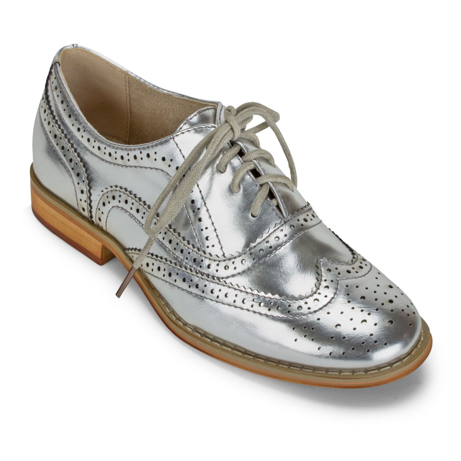 wanted babe womens wingtip shoes