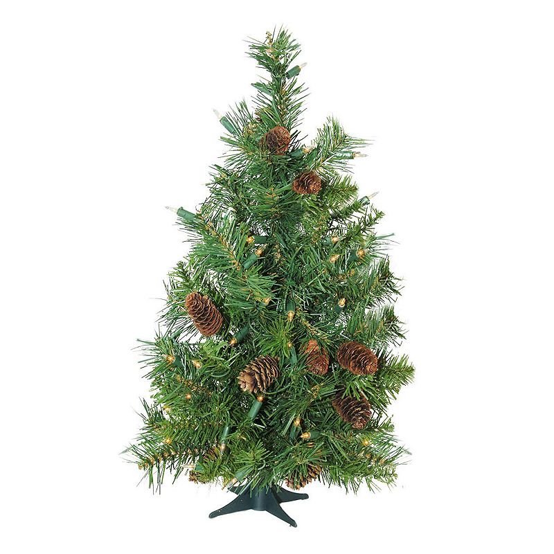 Northlight 3-ft. Pre-Lit Dakota Red Pine Artificial Christmas Tree, Green
