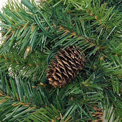 Northlight 9-ft. Pre-Lit Dakota Red Pine Artificial Christmas Garland 