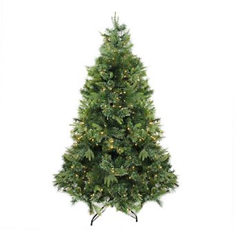 Northlight 6.5-ft. Warm Clear Pre-Lit Cashmere Pine Artificial Christmas Tree