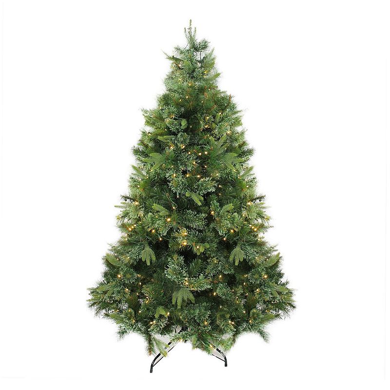 Northlight 6.5-ft. Warm Clear Pre-Lit Cashmere Pine Artificial Christmas Tr