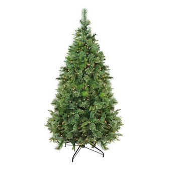 Northlight 6.5-ft. Clear Pre-Lit Cashmere Pine Artificial Christmas Tree