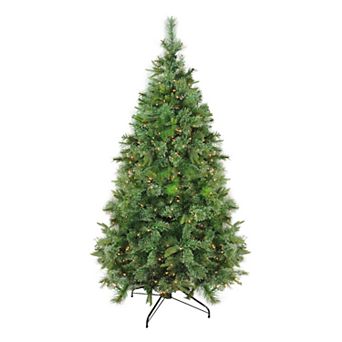 Northlight 6.5-ft. Clear Pre-Lit Cashmere Pine Artificial Christmas Tree