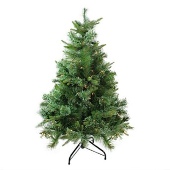 Northlight 4.5-ft. Clear Pre-Lit Cashmere Pine Artificial Christmas Tree