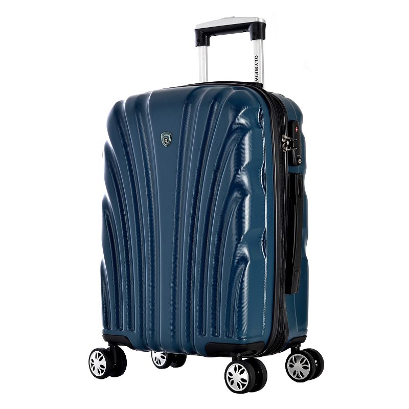 Olympia Vortex Carry-On Spinner Luggage, Green, 24 INCH