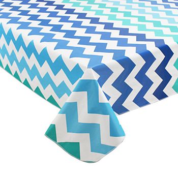 Celebrate Summer Together Vinyl Chevron Tablecloth