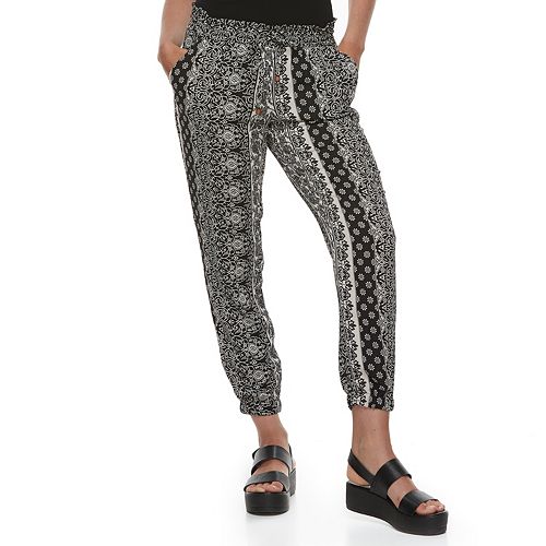 Juniors' Rewind Woven Jogger Pants