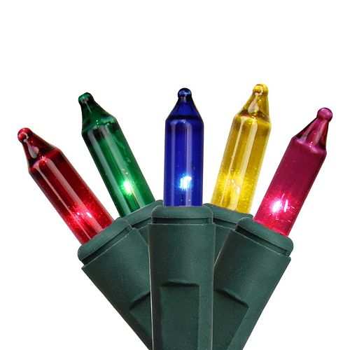 200 MultiColored White Wire Indoor / Outdoor Mini Christmas Lights