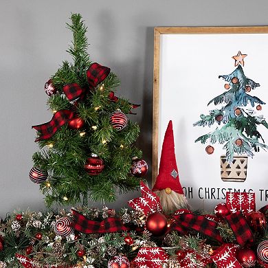 Northlight 18-in. Pre-Lit Noble Fir Artificial Christmas Tree