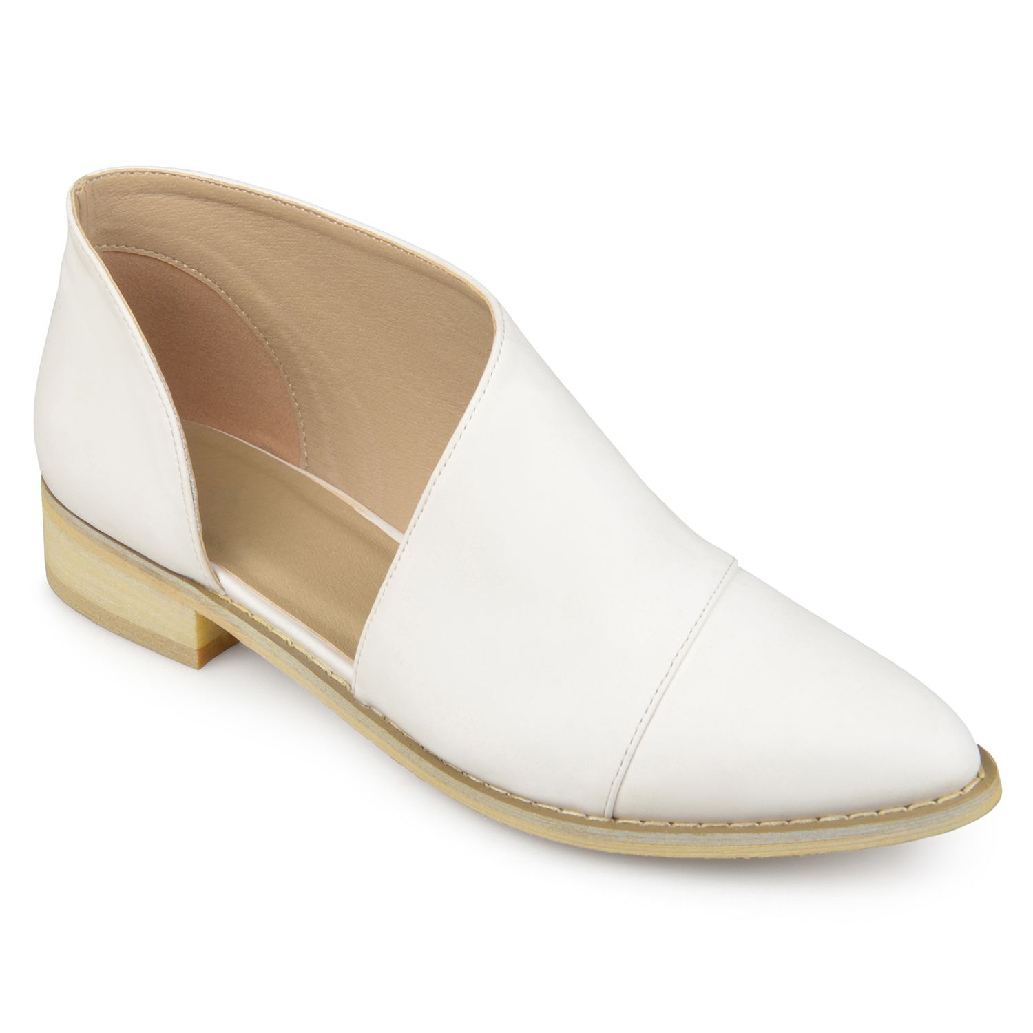 kohls white flats