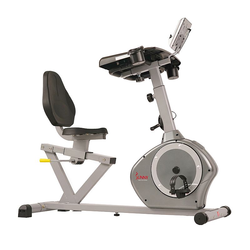 Sunny Health & Fitness Desk Recumbent Exercise Bike, Multicolor