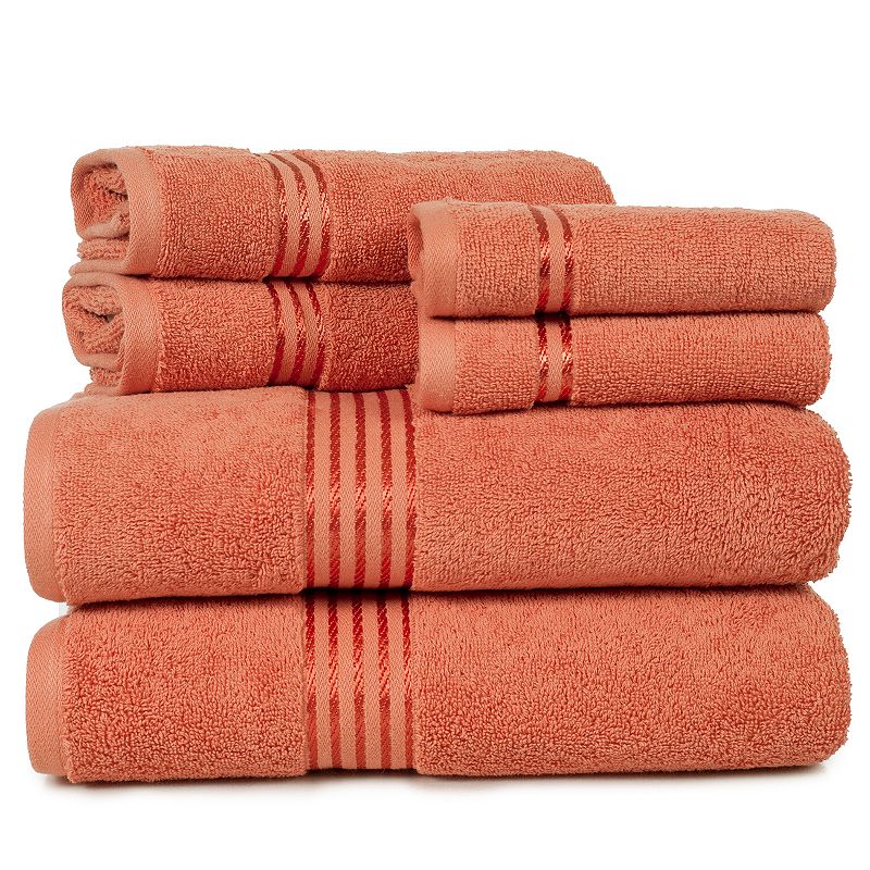 UPC 886511653115 product image for Portsmouth Home Hotel 6-piece Bath Towel Set, Orange, 6 Pc Set | upcitemdb.com