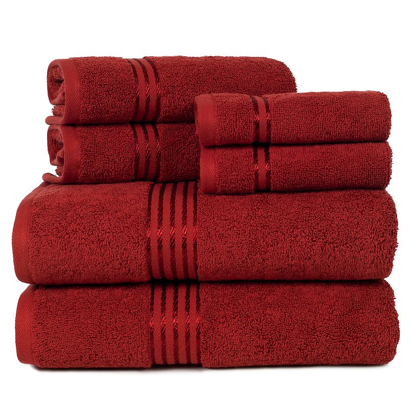 UPC 886511653092 product image for Portsmouth Home Hotel 6-piece Bath Towel Set, Red, 6 Pc Set | upcitemdb.com