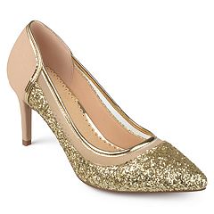 Womens gold sales dress shoes