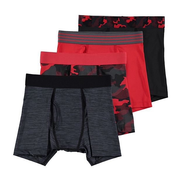 Boys 8-20 & Husky Tek Gear® 4-pk Performance Underwear