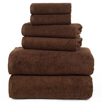 Portsmouth Home Zero Twist 6 pc Bath Towel Set