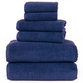 Portsmouth Home Zero Twist 6 pc Bath Towel Set