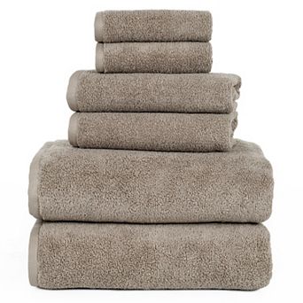 Portsmouth Home Zero Twist 6 pc Bath Towel Set