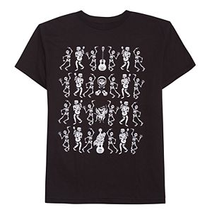 Disney/Pixar Coco Boys 8-20 Skeleton Line-Up Graphic Tee