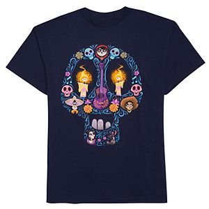 Disney/Pixar Coco Boys 8-20 Candy Skull Tee