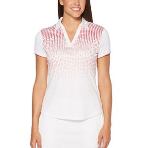 Women's Grand Slam Ombre Print Short Sleeve Golf Polo