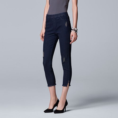 vera wang denim jeggings