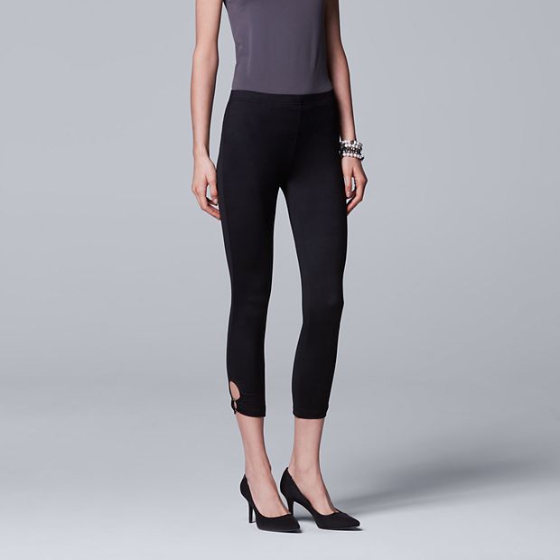 Simply Vera Vera Wang Keyhole Ring Skimmer Stretch Leggings