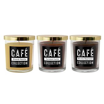 LumaBase Café Collection Scented Candles - Set of 3