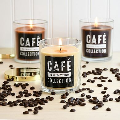 LumaBase Coffee Collection 11-oz. Candle Jar 3-piece Set 