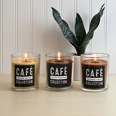 LumaBase Café Collection Scented Candles - Set of 3