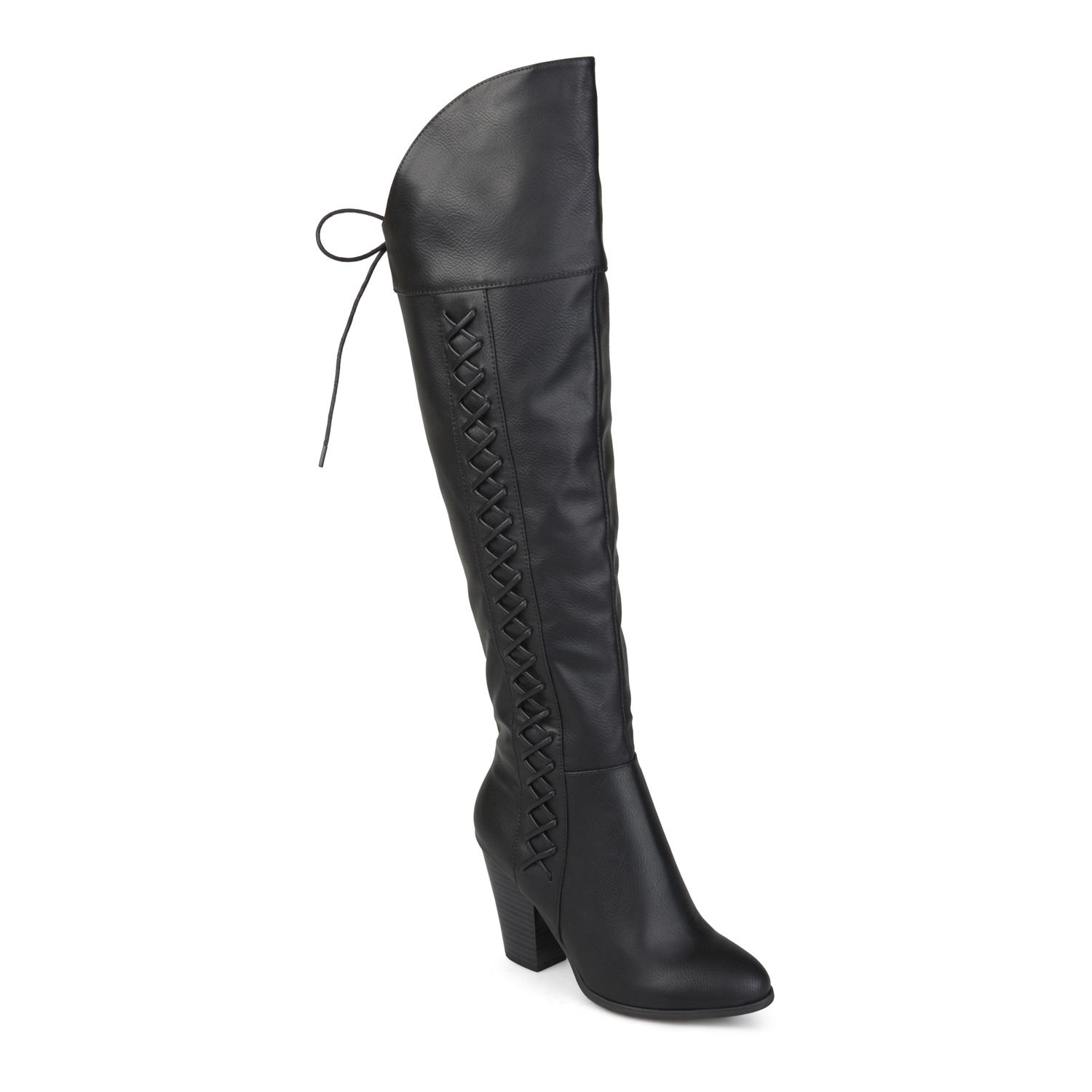 womens over the knee black boots