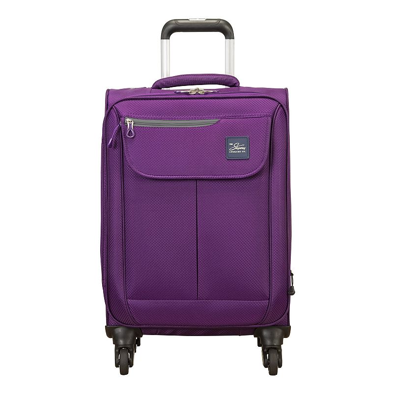 Skyway Mirage 2.0 Spinner Carry-On Luggage, Purple, 24 INCH