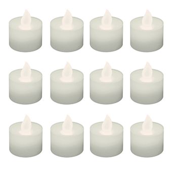 LumaBase Warm White LED Tealight Candle 12 pc Set