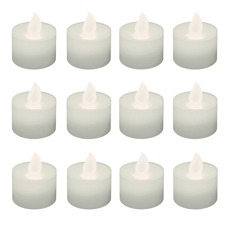 46390895 LumaBase Warm White LED Tealight Candle 12-piece S sku 46390895