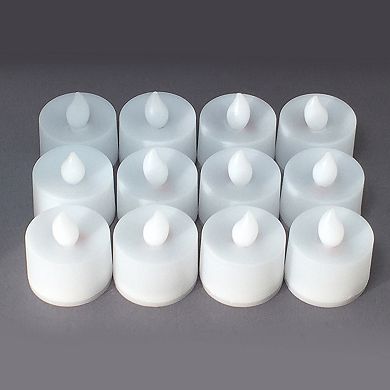 LumaBase Warm White LED Tealight Candle 12-piece Set