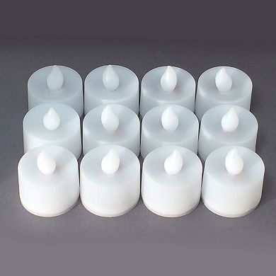 LumaBase Warm White LED Tealight Candle 12-piece Set 