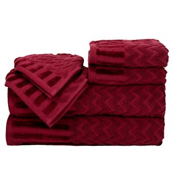 Portsmouth Home Chevron 6 pc Bath Towel Set
