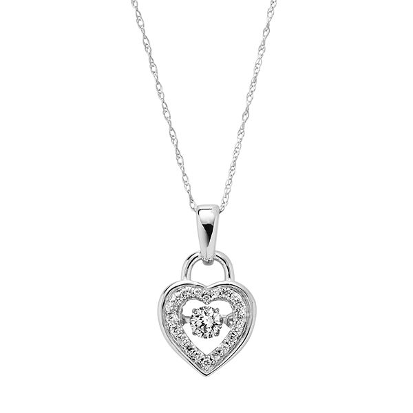 14K White Gold and Diamond Small “Key to my Heart” Pendant — Bradley's  Jewelers