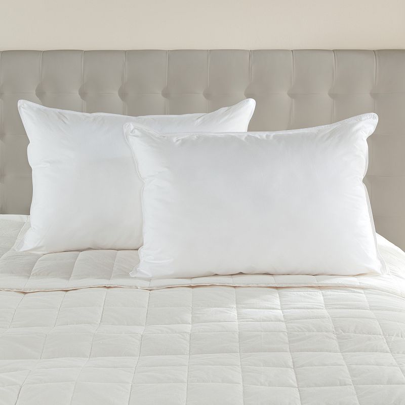 Downlite Soft Density White Goose Down Hotel Pillow, Standard